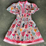 Mom & Me Floral Banded Poplin Dress