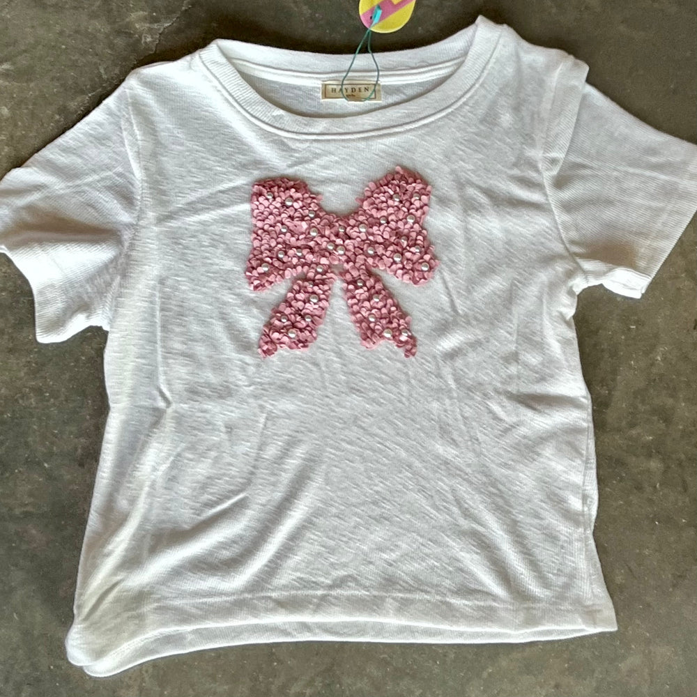 Pearl Detail Bow Shirt