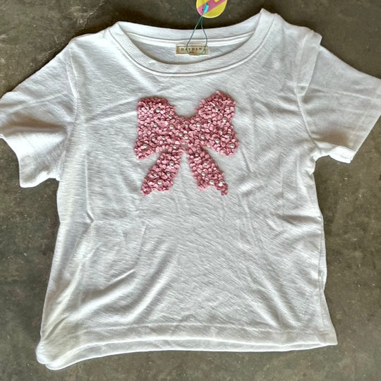 Pearl Detail Bow Shirt