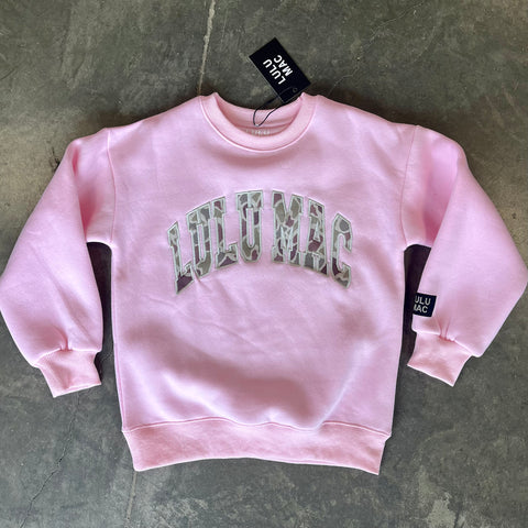 Lulu Mac Youth Sweatshirt Pink & Camo