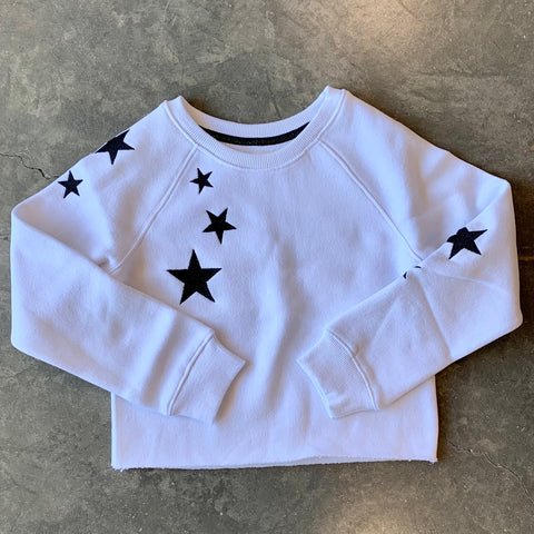 Tween Embroidery Star Sweatshirt