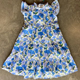 Ruffle Neck Floral Tank Dress