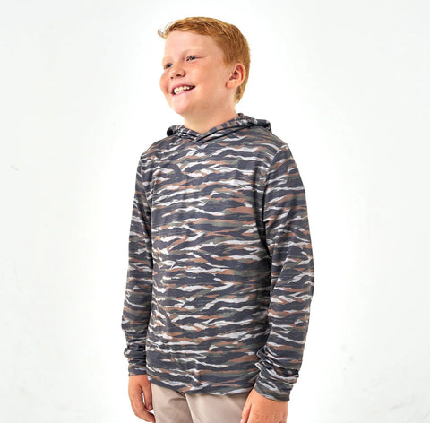 Burlebo Youth Tiger Stripe Camo Hoodie