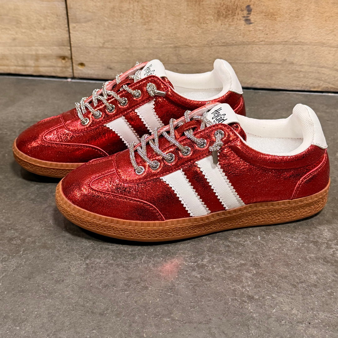 Corky’s Heads Up Sneaker - Metallic Red