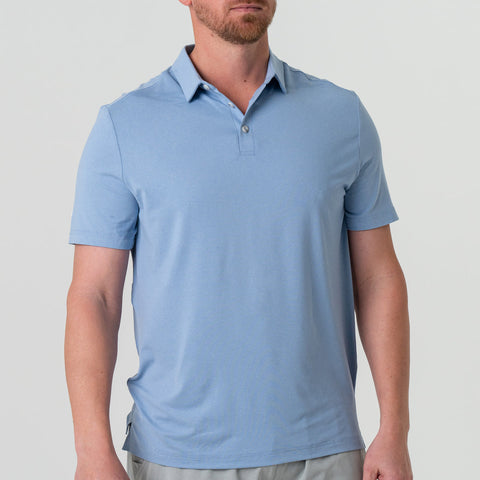 Burlebo Heather Sky Performance Polo