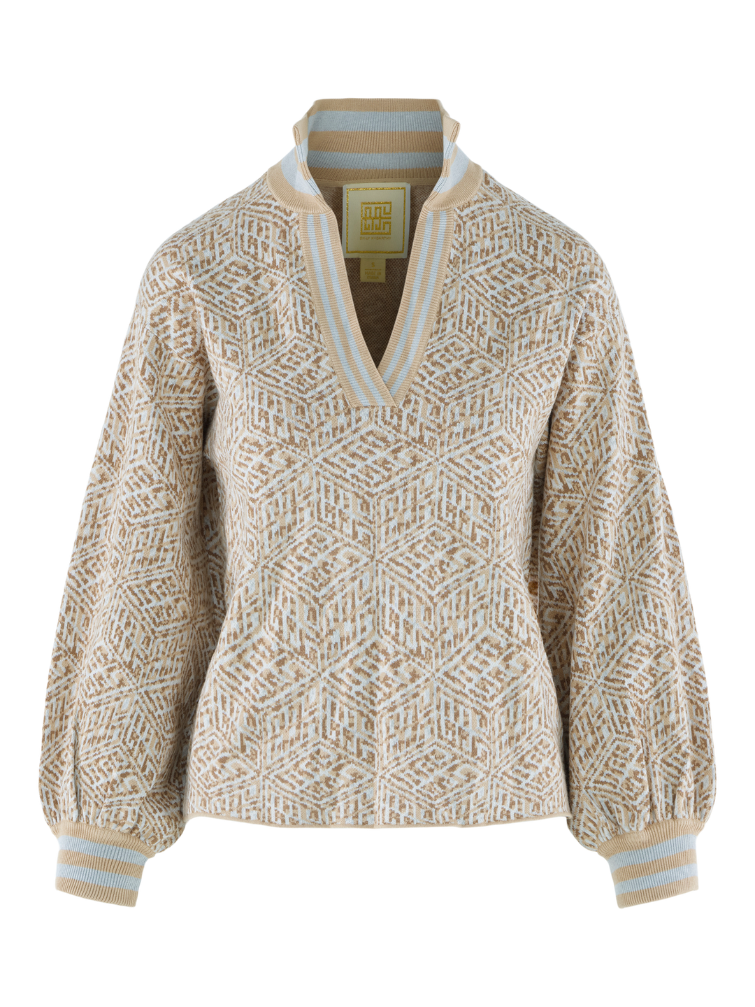 Emily McCarthy Lolli Sweater Mosaic Monogram