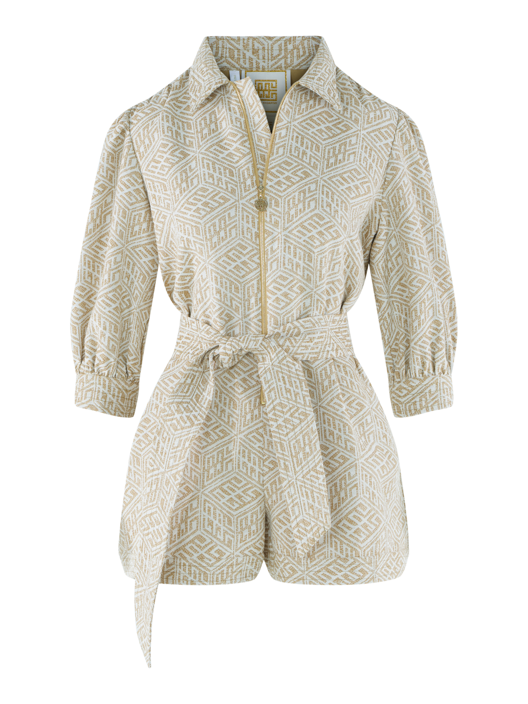 Emily McCarthy Rio Romper Mosaic Monogram
