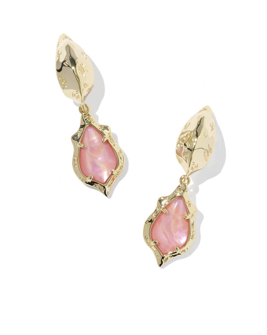 Adriana Scallop Frame Huggie Earrings