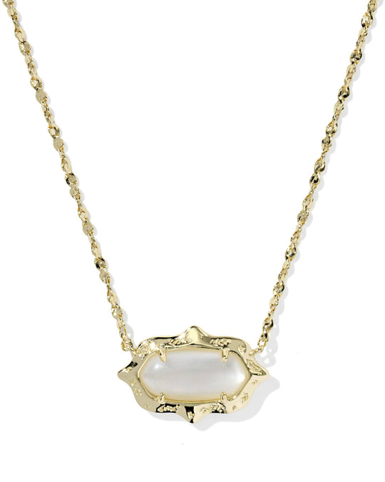 Elisa Scallop Frame Necklace