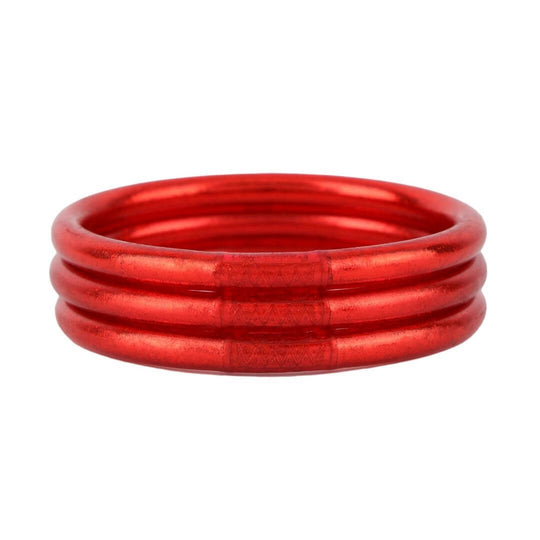 Crimson All Weather Bangles - Serenity Prayer