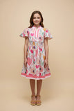 Mom & Me Floral Banded Poplin Dress