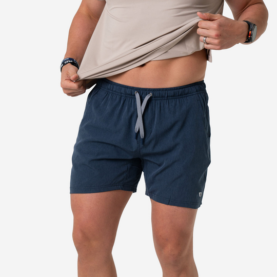 Burlebo Heather Navy Athletic Short