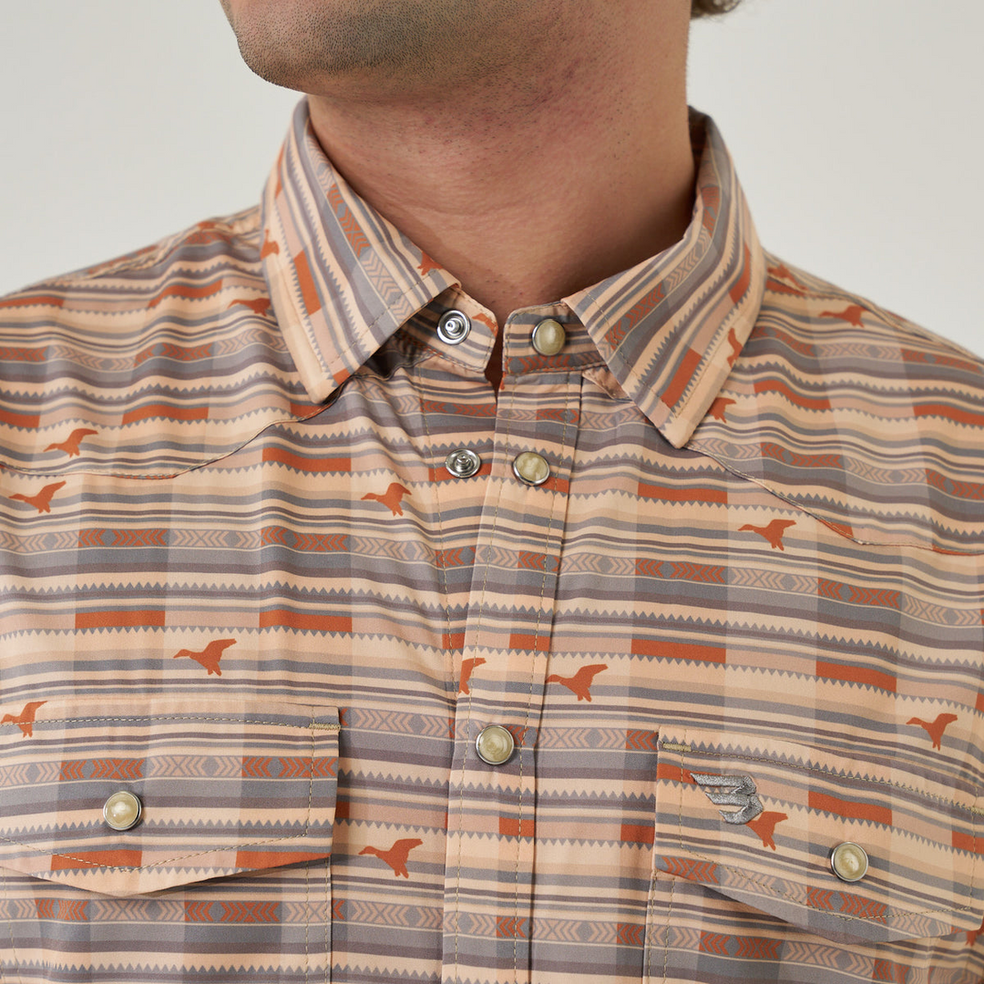 Burlebo Performance Western Shirt Duck Hunter Plaid