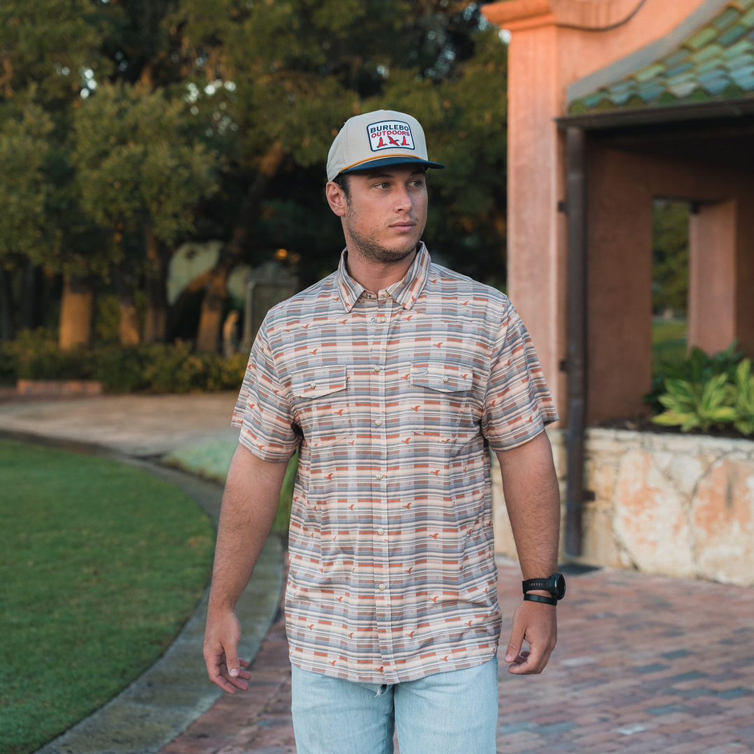 Burlebo Performance Western Shirt Duck Hunter Plaid