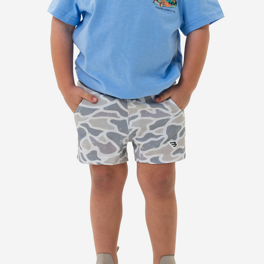 Burlebo White Camo Athletic Short