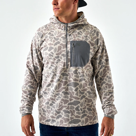 Burlebo Blaze Tech Quarter Zip Classic Deer Camo