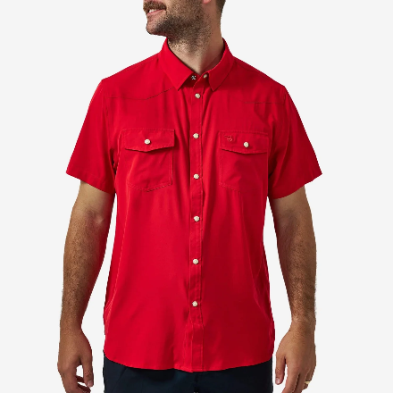 Burlebo Performance Western Shirt - Red