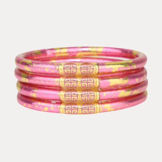 Koi Rose All Weather Bangles (Set of 4)