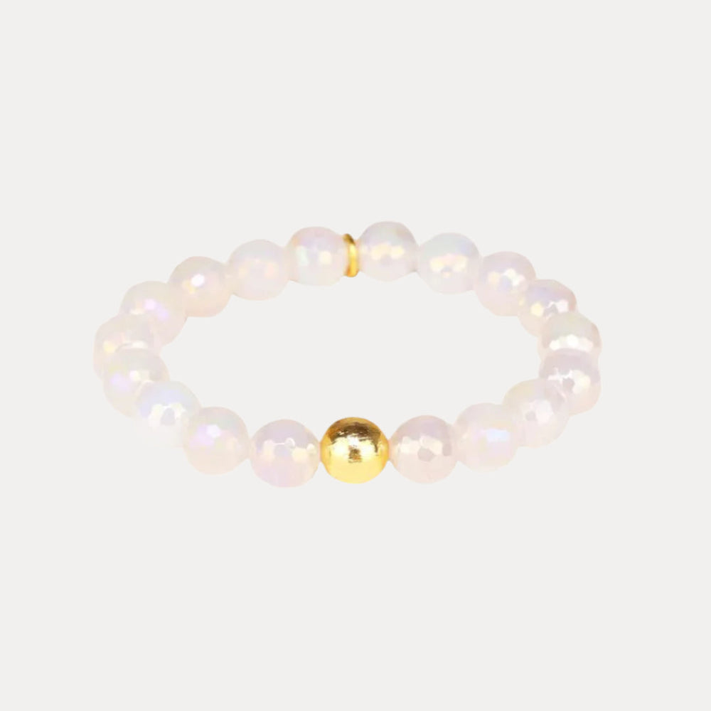 BuDhaGirl Mèlange Beaded Bracelet - Snow