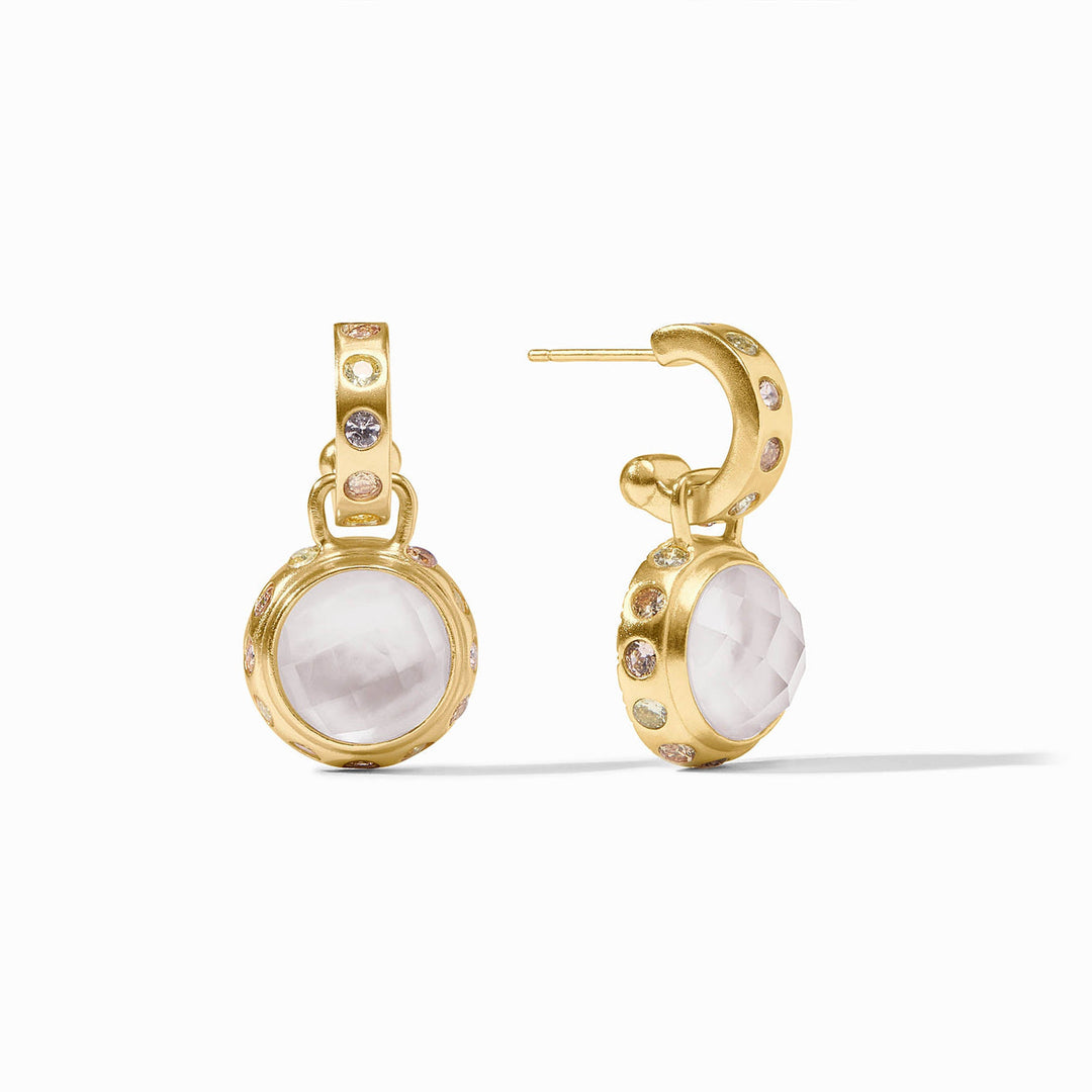 Julie Vos Rainbow Hoop &amp; Charm Earring