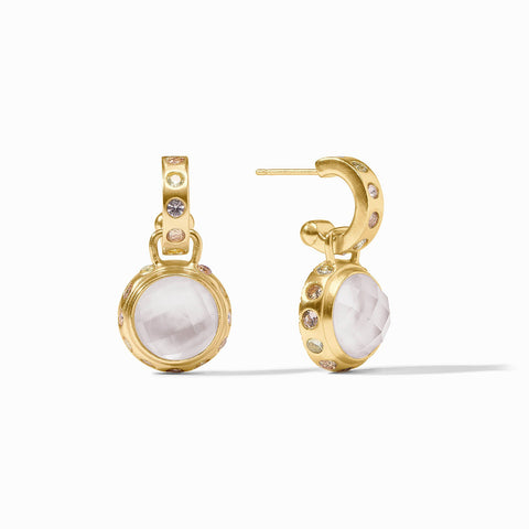 Julie Vos Rainbow Hoop & Charm Earring