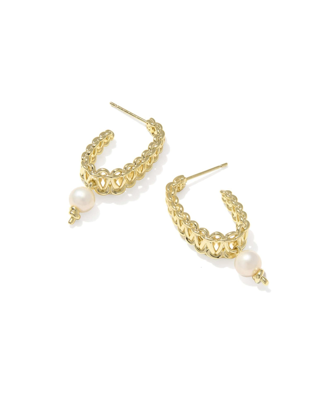 Gabriella Pearl Hoop Earrings