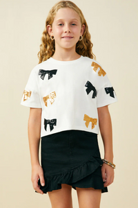 Gameday Sequin Bow Top