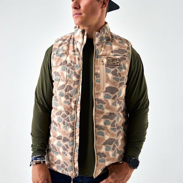 Burlebo Pintail Camo Puffer Vest