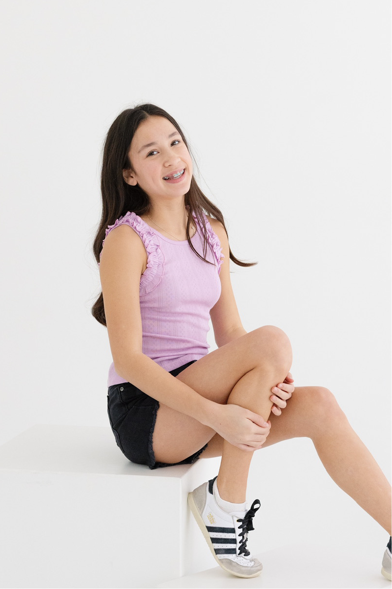 Habitual Ruched Sleeve Tank
