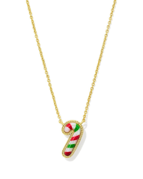 Candy Cane Pendant Necklace