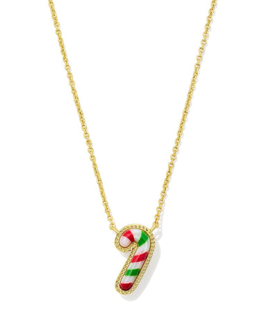 Candy Cane Pendant Necklace