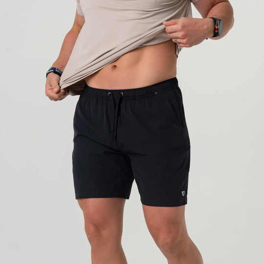 Burlebo Heather Black Athletic Short