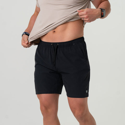 Burlebo Heather Black Athletic Short
