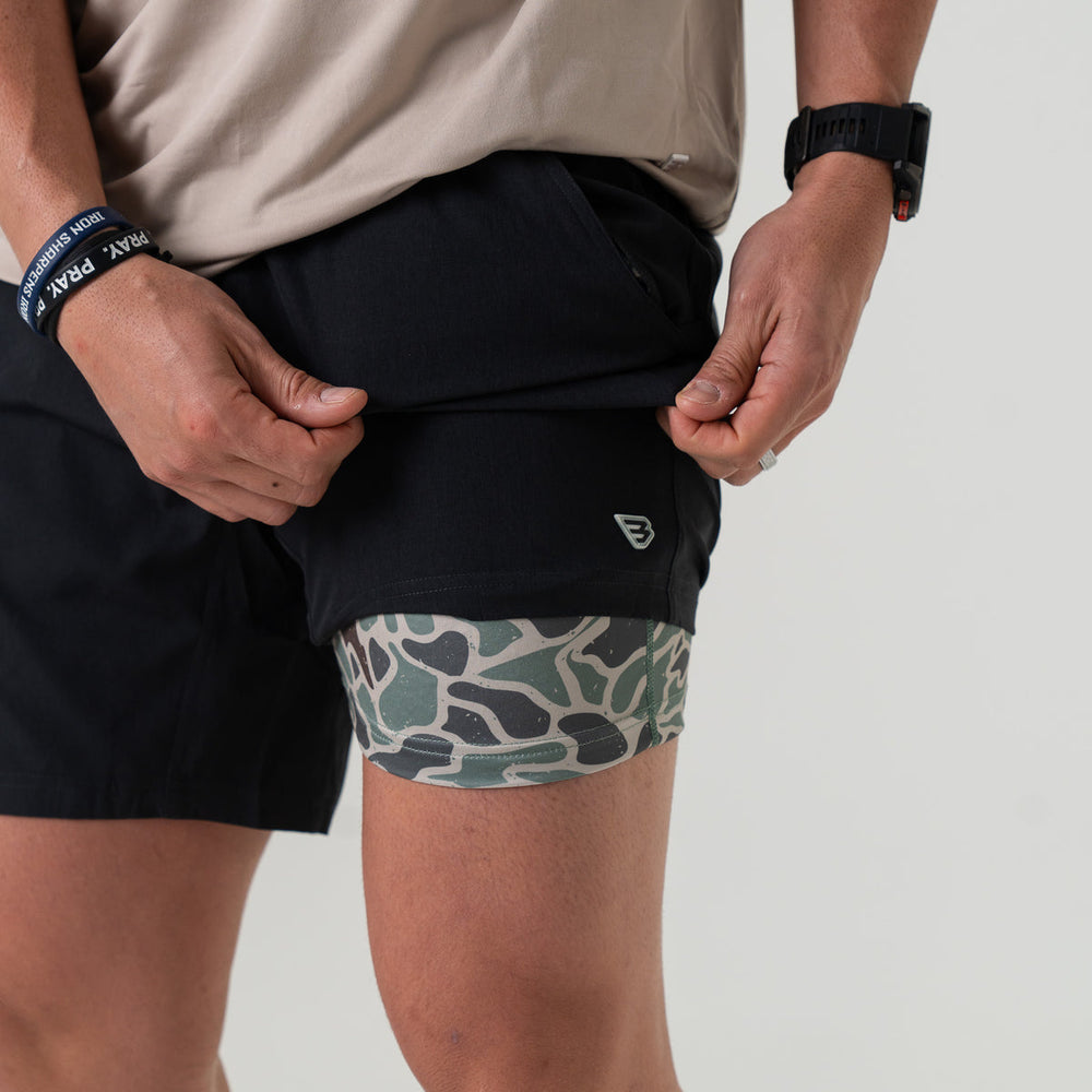 Burlebo Heather Black Athletic Short