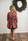 Plaid Ruffle Holiday Christmas Dress