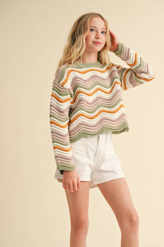 Wavy Fall Sweater