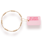 ILY Gold Fluted Bracelet