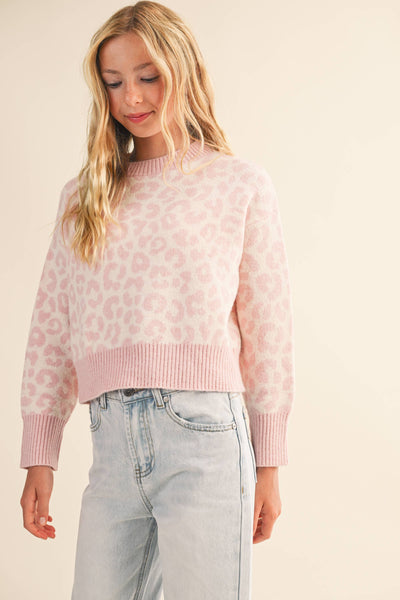 Blush Leopard Sweater