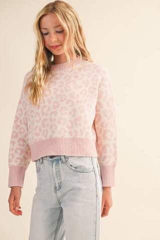 Blush Leopard Sweater