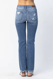 Judy Blue Distressed Straight Jean