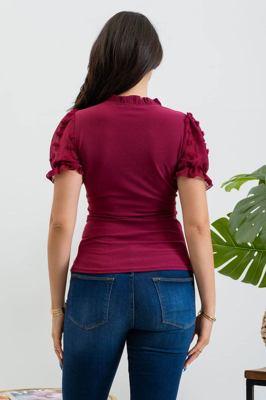 Here For You Ruffled Top