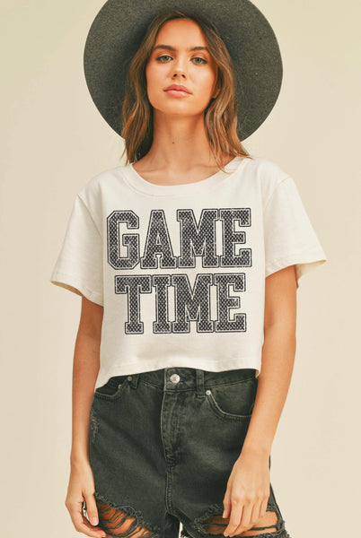 Game Time Cropped Tee