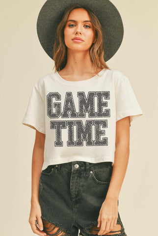 Game Time Cropped Tee