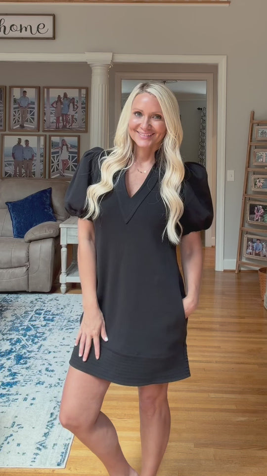 Emily McCarthy Black Stretch Knit Hampton Mini