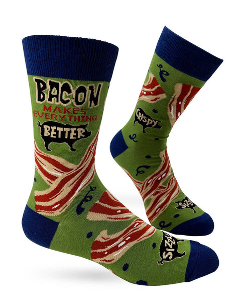 Bacon Makes Everything Better Men's Crew Socks